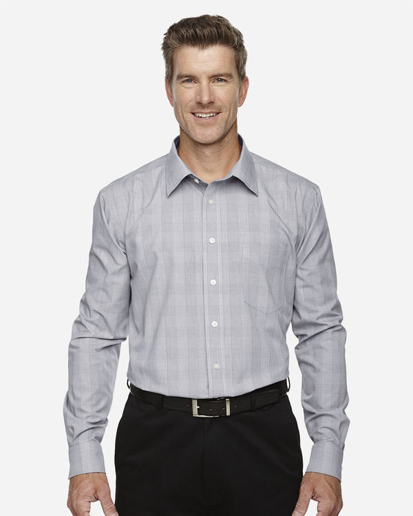 Men's Crown Collection® Glen Plaid Woven Dress Shirt