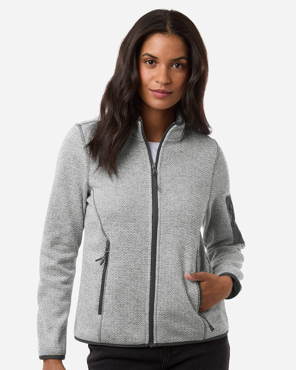 Women's Jasper Jacquard Full-Zip Fleece Jacket