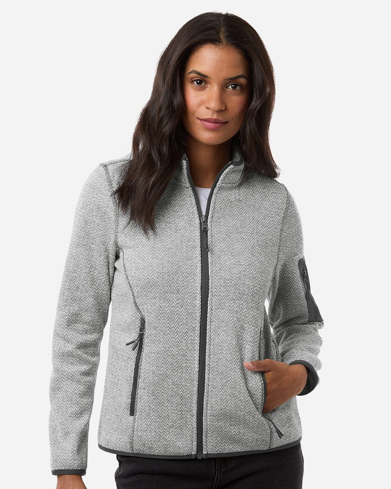 Women's Jasper Jacquard Full-Zip Fleece Jacket