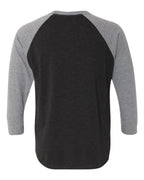 Premium Heather Sleeves/ Vintage Black Body - Back