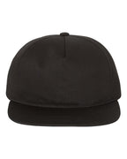 Lightly-Structured Five-Panel Snapback Cap