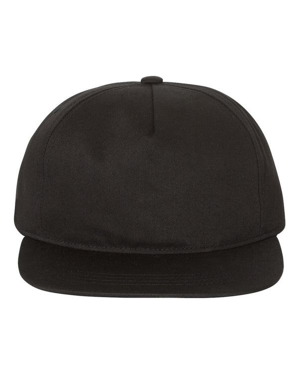 Lightly-Structured Five-Panel Snapback Cap
