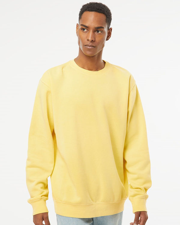 Unisex Midweight Pigment-Dyed Crewneck Sweatshirt